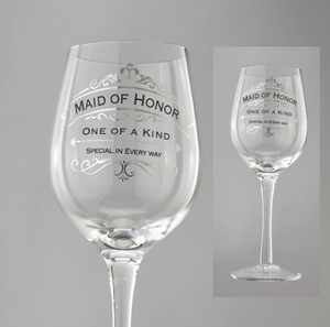 Maid of Honor Wine Glass
