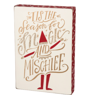 Magic and Mischief Box Sign