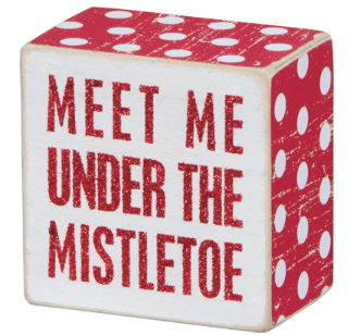 Mistletoe Box Sign