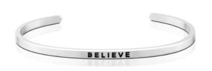 Believe Bangle (Silver)