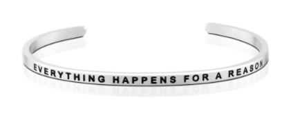 Everything Happens For A Reason Bangle (Silver)