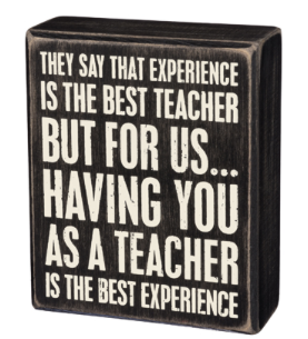 Best Teacher Box Sign