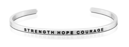 Strength Hope Courage Bangle