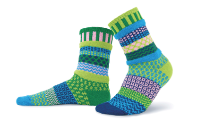 Water Lily Adult Crew Socks