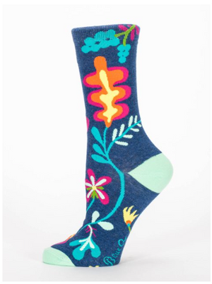 Delicate F*cking Flower Crew Socks