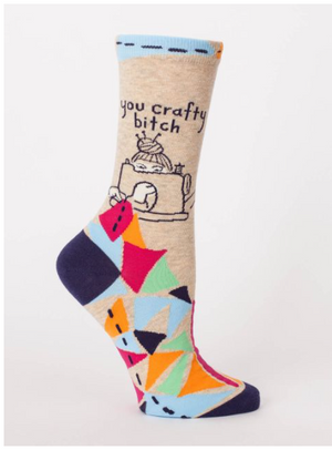 You Crafty B*tch Crew Socks