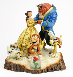 "Tale As Old As Time" Carved Beauty and The Beast