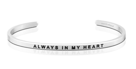 Always in My Heart Bangle (Silver)