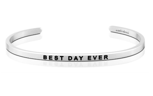 Best Day Ever Bangle (Silver)