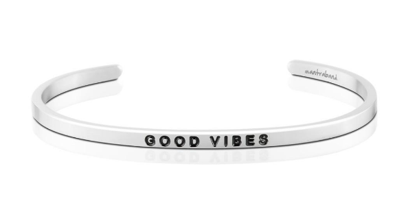 Good Vibes Bangle (Silver)