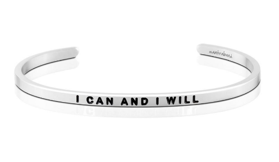 I Can And I Will Bangle (Silver)
