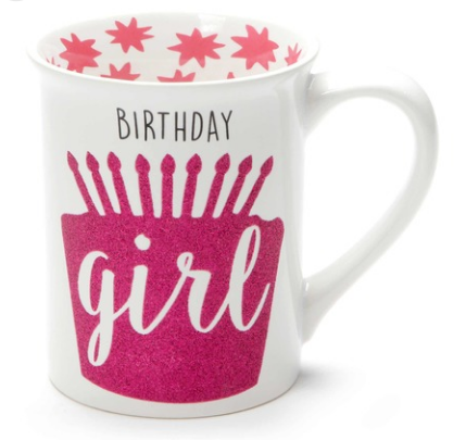 Glitter Birthday Girl Mug