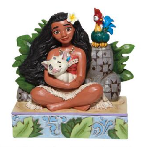 “Welcome to Motunui” Moana w/ Pua & Hei Hei Figurine