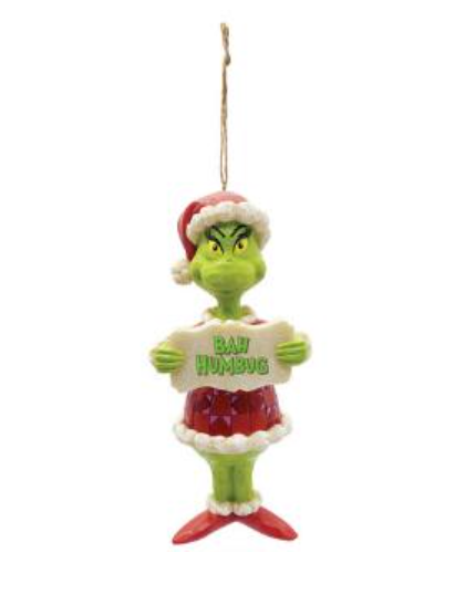 Bah Humbug Grinch Ornament