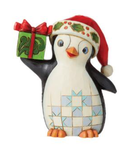 Christmas Penguin Pint Sized Figurine