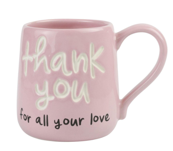 Engraved Thank You For All Your Love Mug