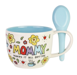 Mommy Makes It All Better Mug & Spoon Set