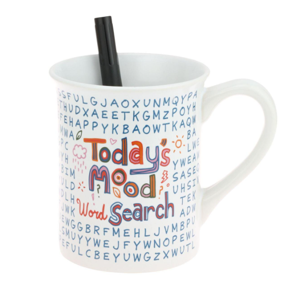 Mood Word Search Dry Erase Mug