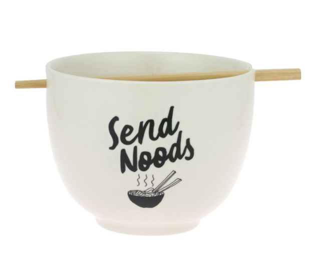 “Send Noods” Bowl w/ Chopsticks