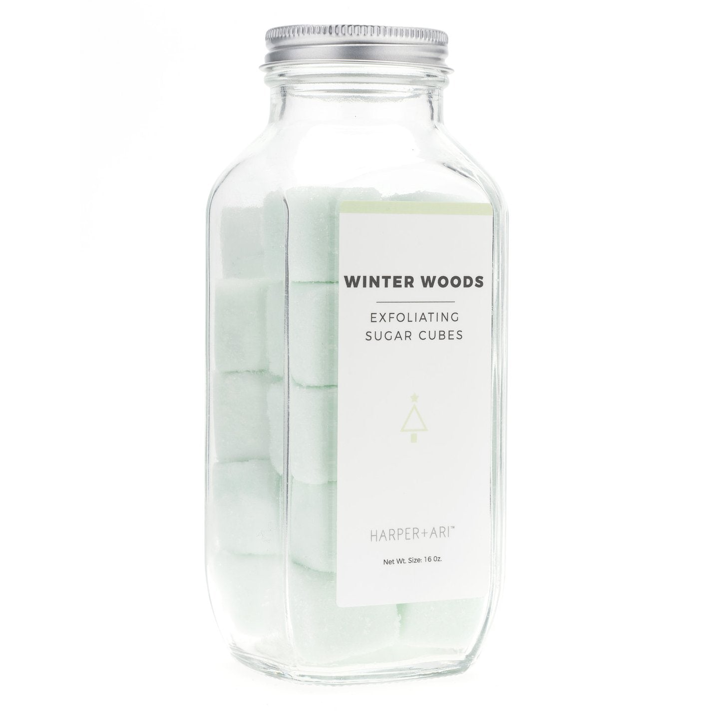 Exfoliating Sugar Cubes Jar-Winter Woods