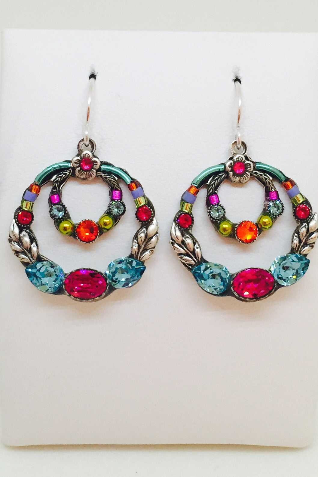Double Hoop Earring-Multicolor