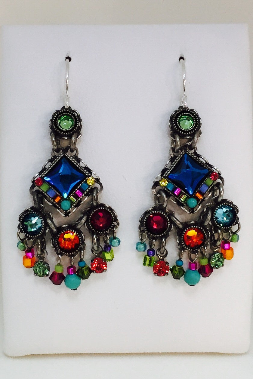 Bright Chandelier Earring-Multicolor