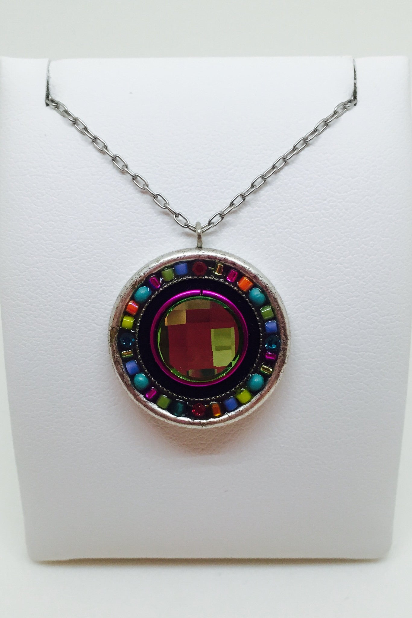 Mosaic Roulette Necklace-Multicolor