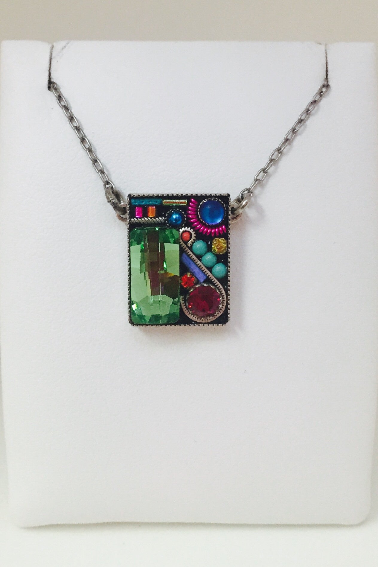 Linear Simple Necklace-Multicolor
