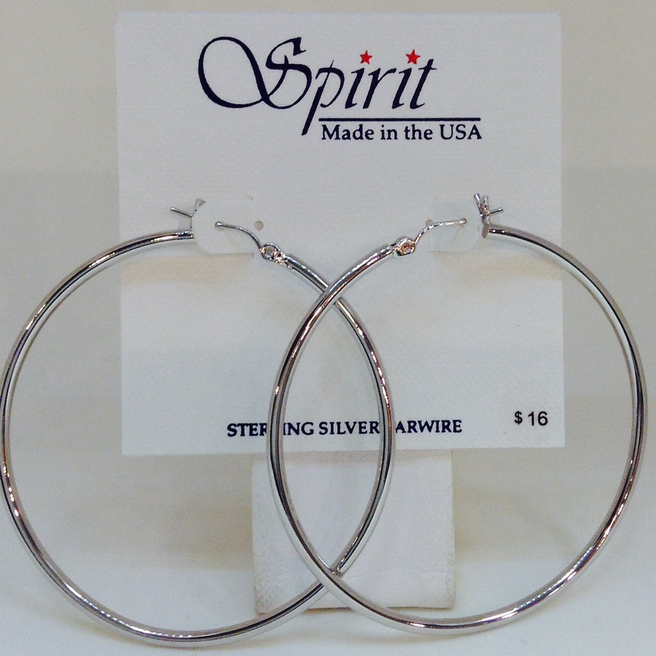 Large Silver Hoops