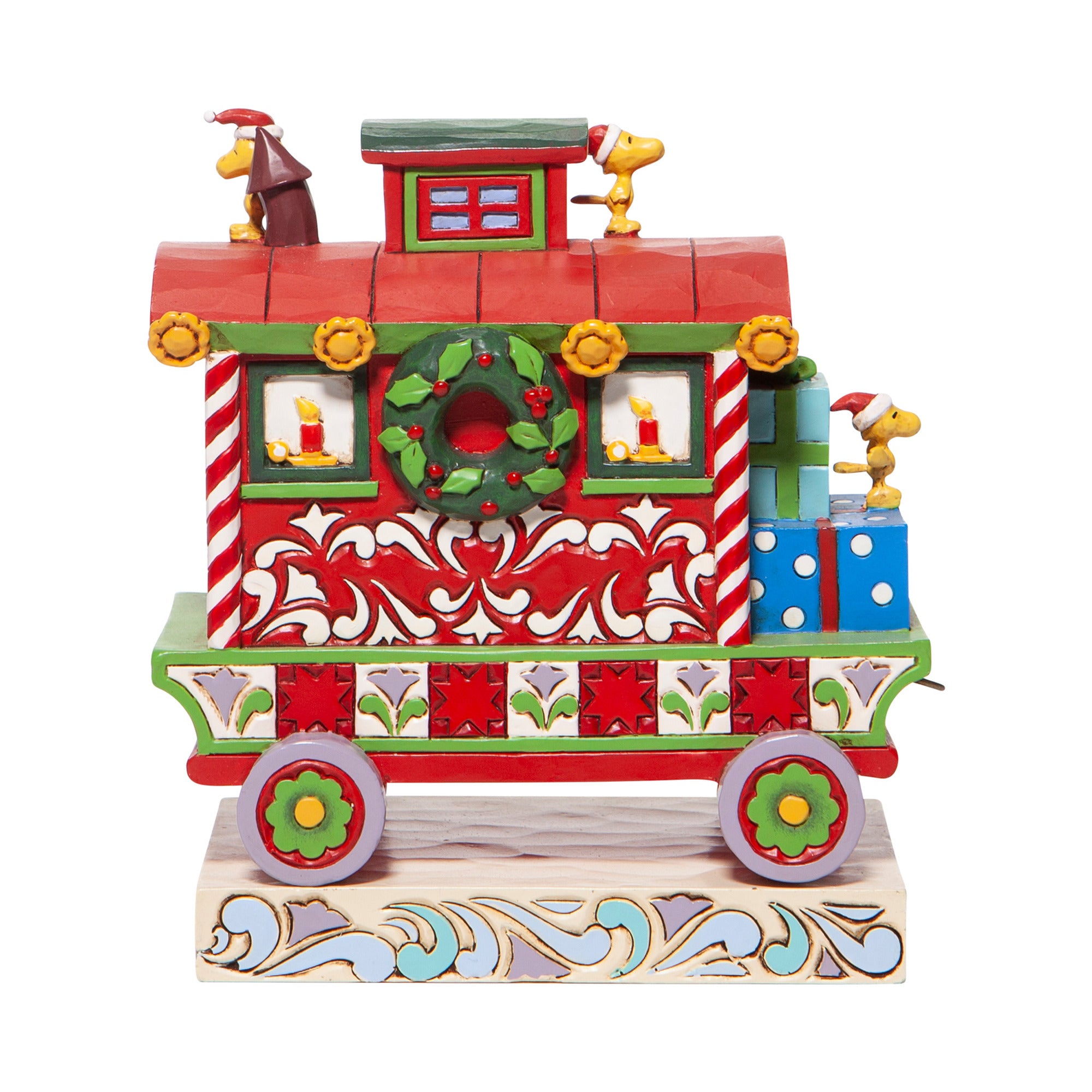 “Christmas Caboose” Woodstocks Train Figurine