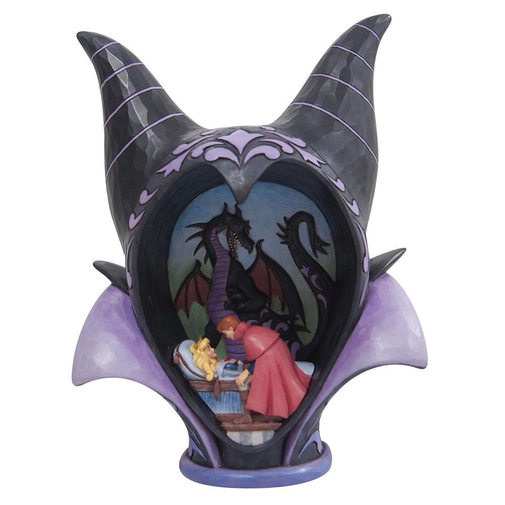 “True Loves Kiss” Maleficent Headdress Scene Figurine