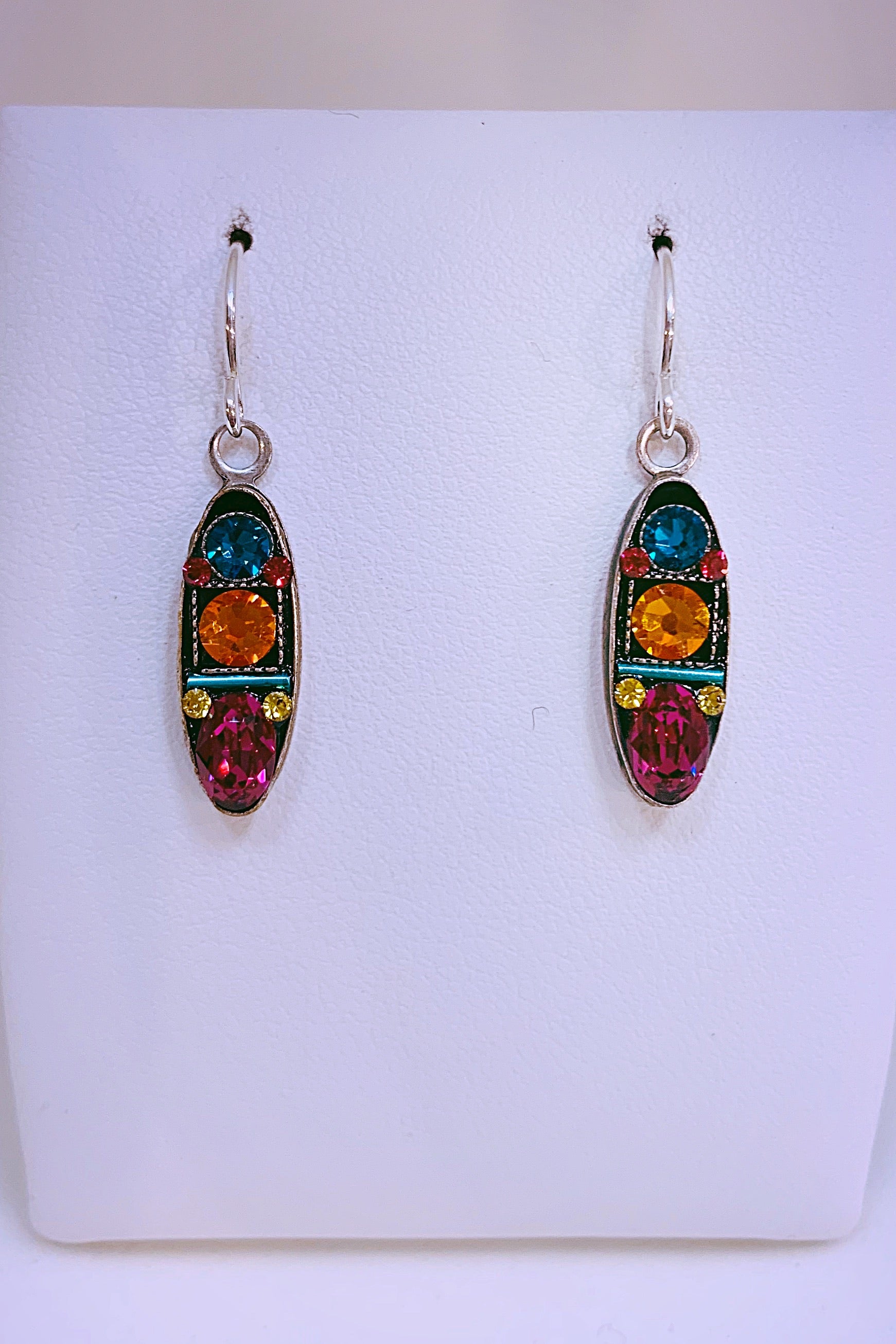 Petite Dolce Vita Long Oval Earring-Multicolor