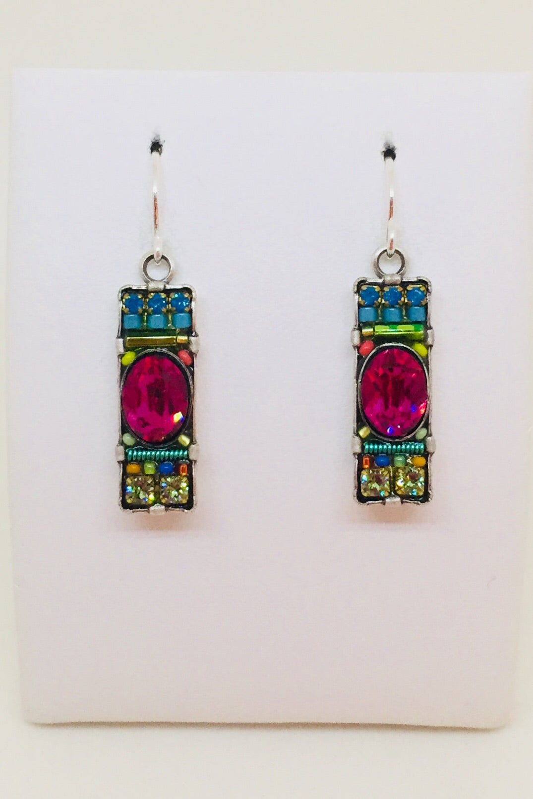 Dainty Bar Earrings-Multicolor