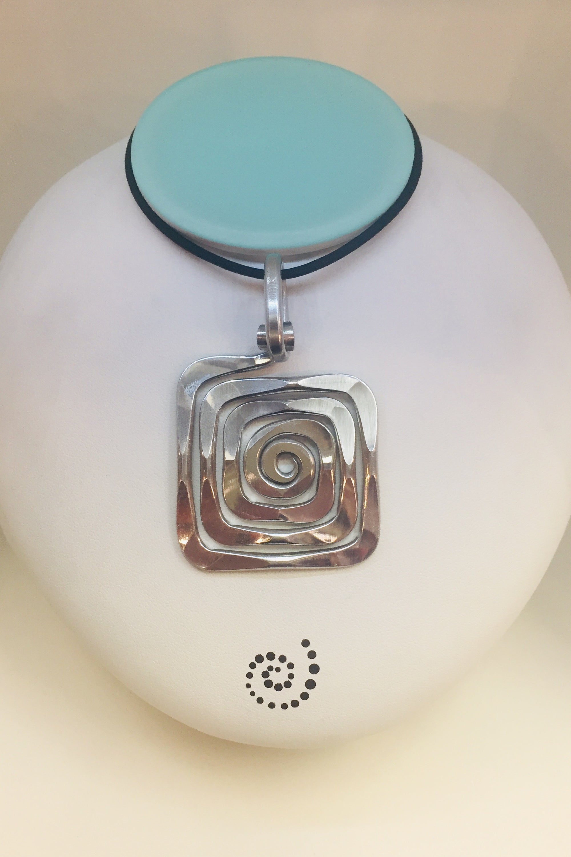 Spiral Square Necklace