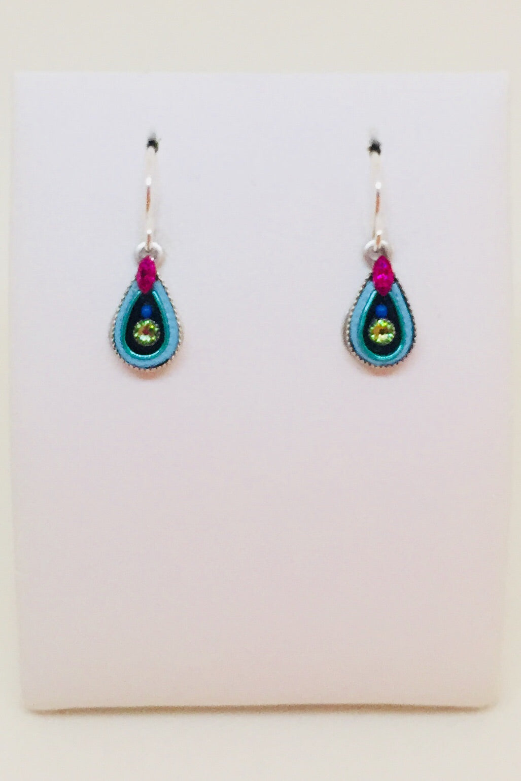 Petite Drop Earring-Light Turquoise