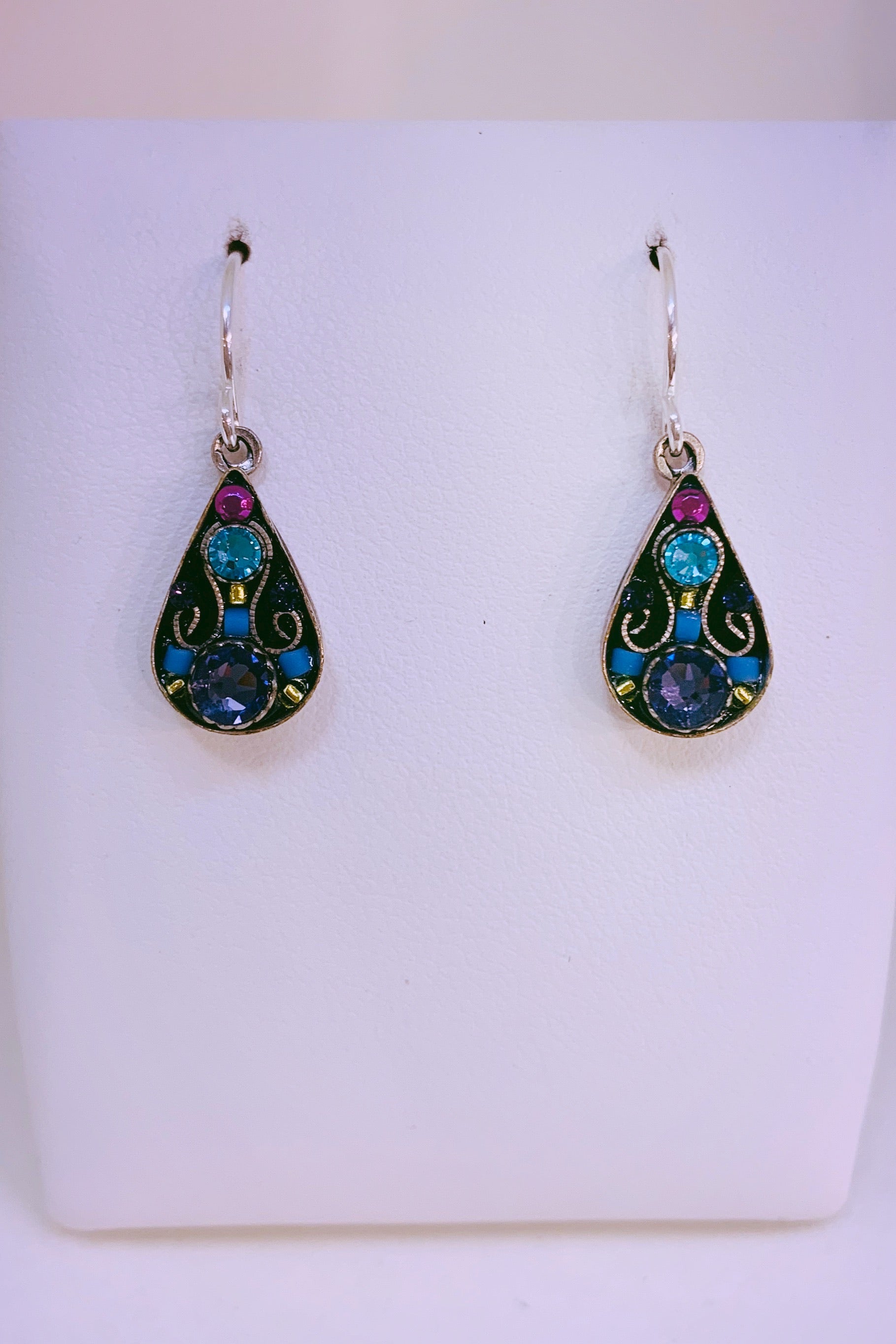 Arabesque Small Drop Earring-Tanzanite