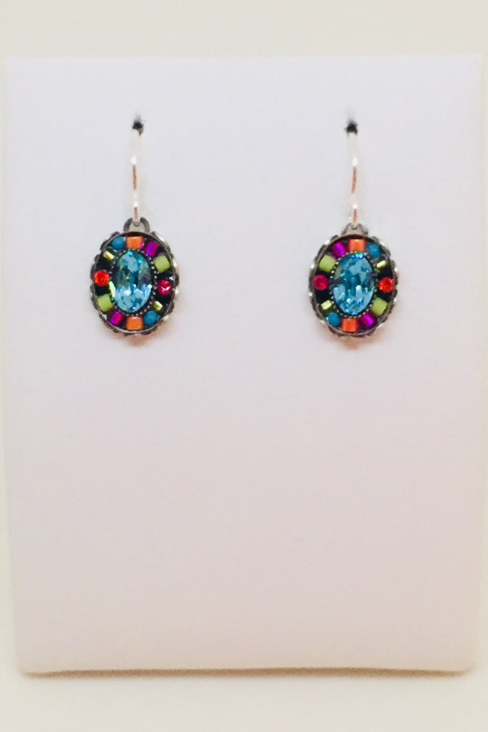 Viva Small Oval Earring-Multi Color