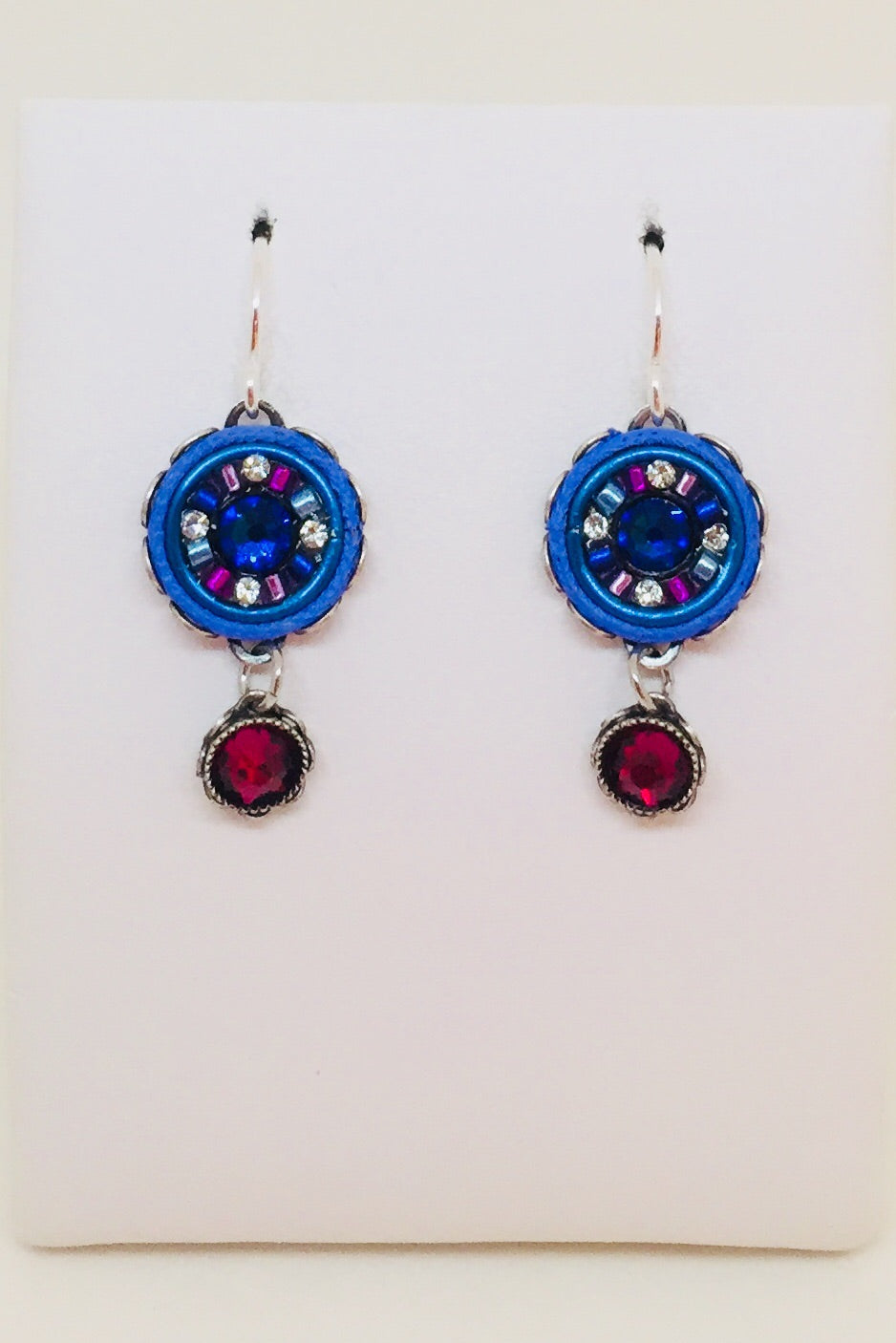 La Dolce Vita Small Round Earrings-Bermuda Blue