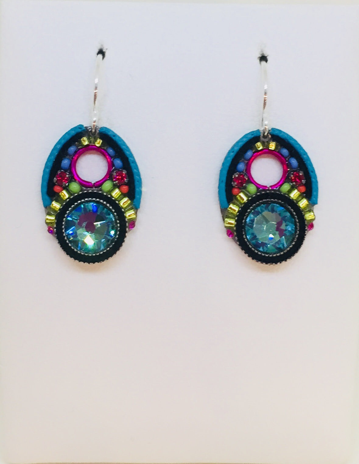 Large Crystal Earring-Multi Color