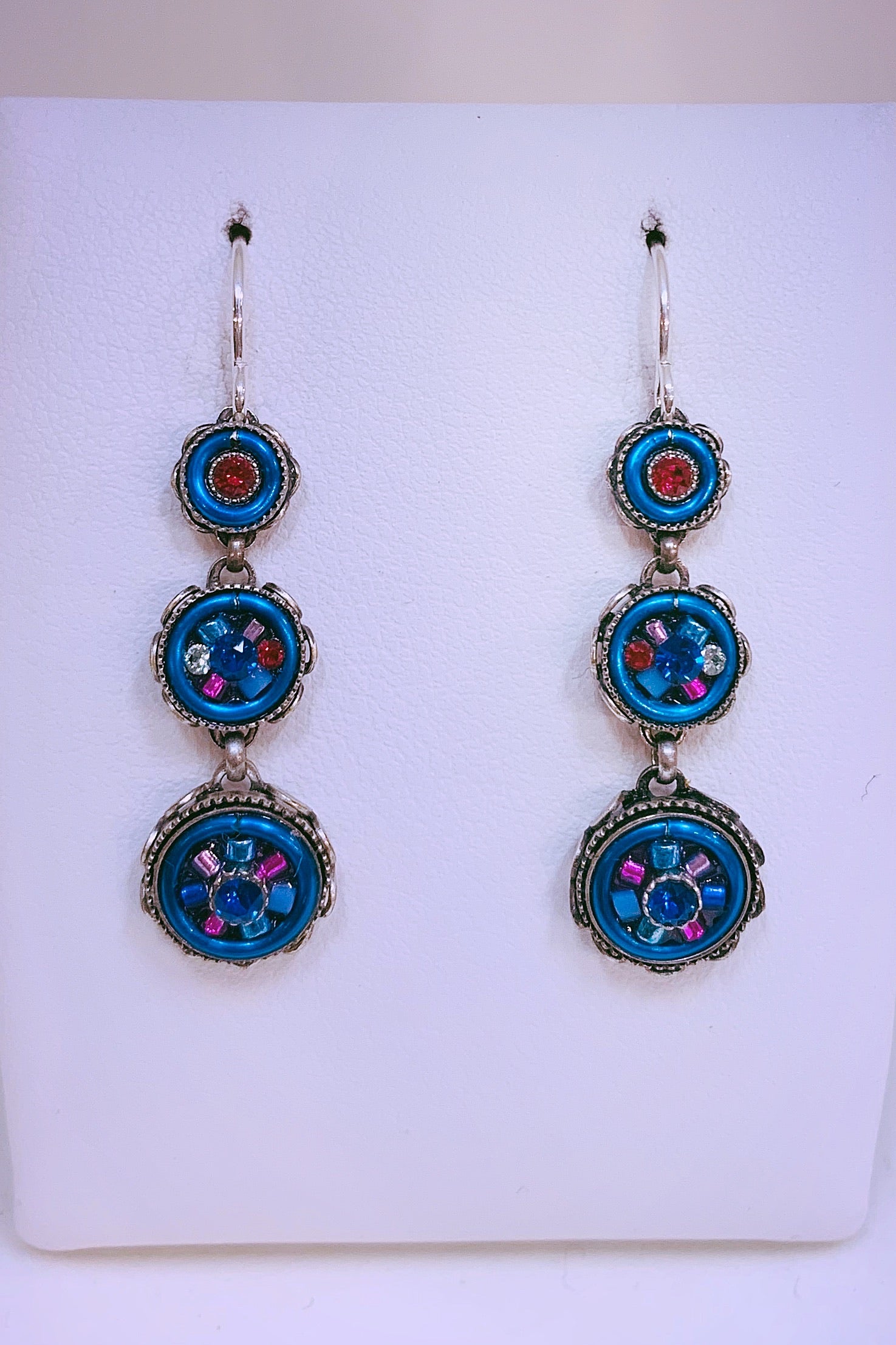 La Dolce Vita 3-Tier Earring-Bermuda Blue