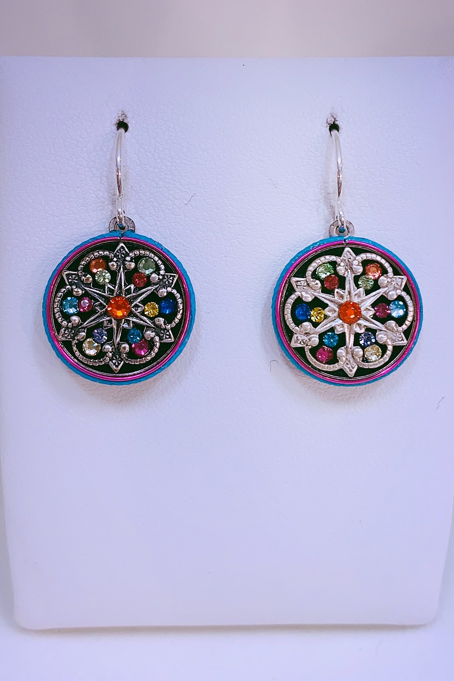 Round Mandala Earring-Multicolor