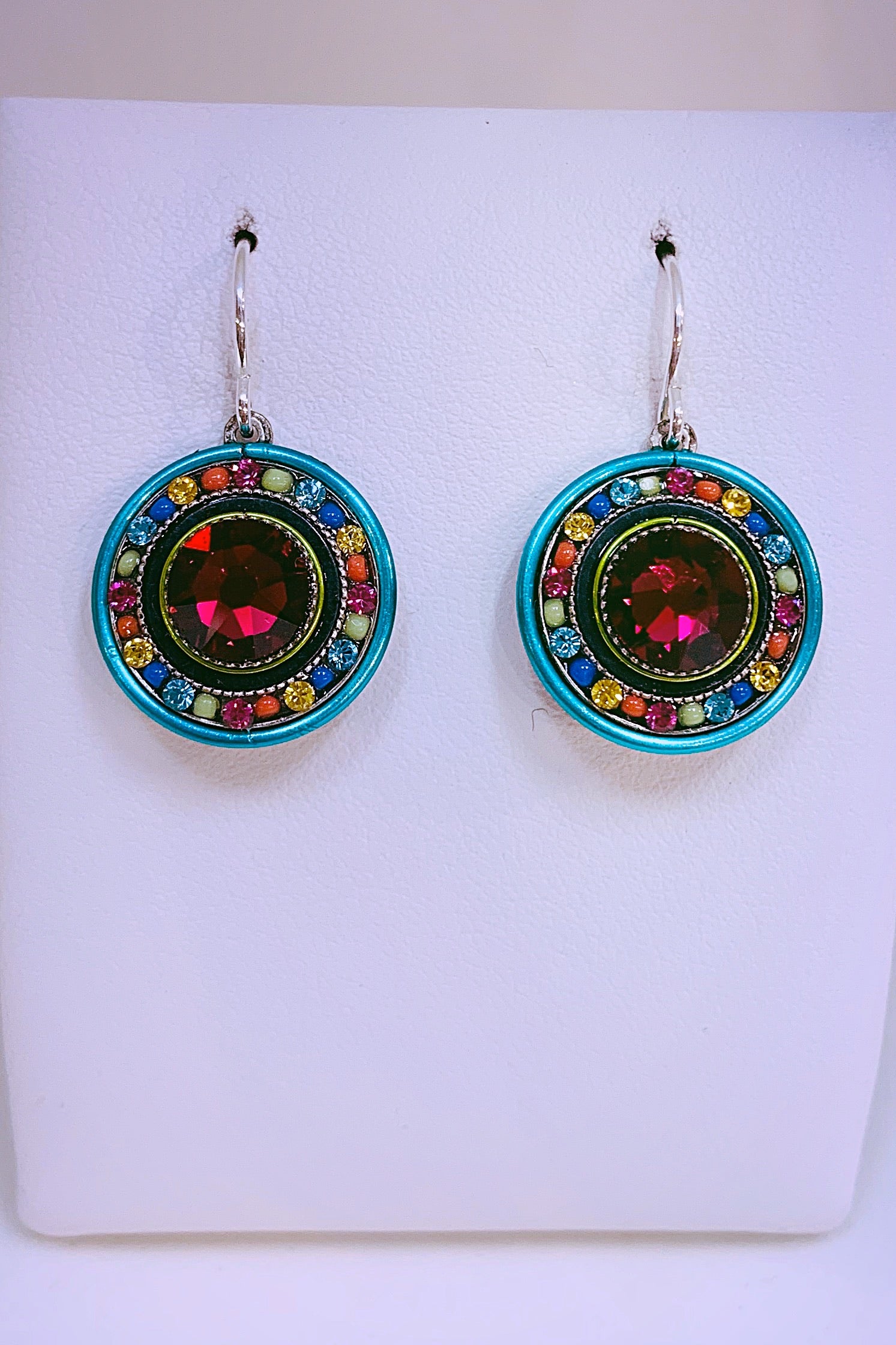 La Dolce Vita Round Earrings-Multi Color