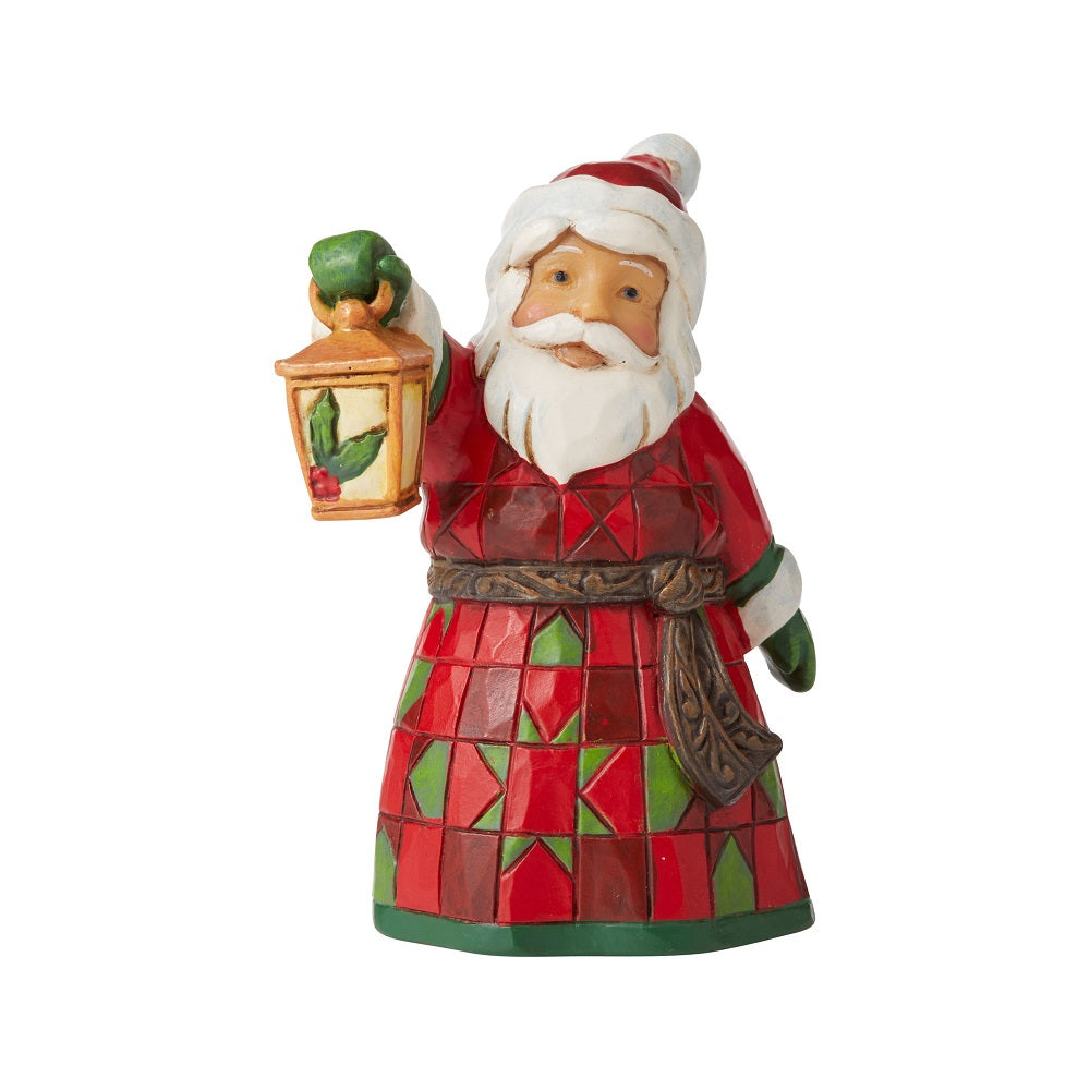Santa w/ Lantern Mini Figurine