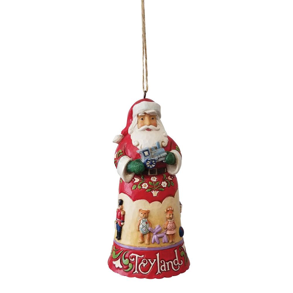 Toyland Santa Ornament