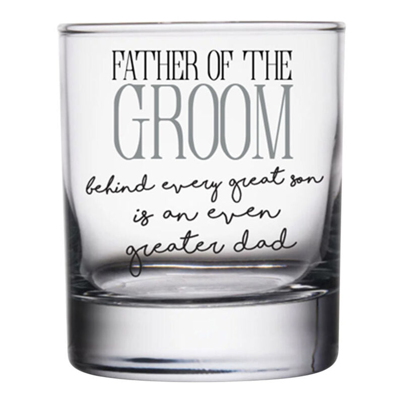 Father of the Groom Glass